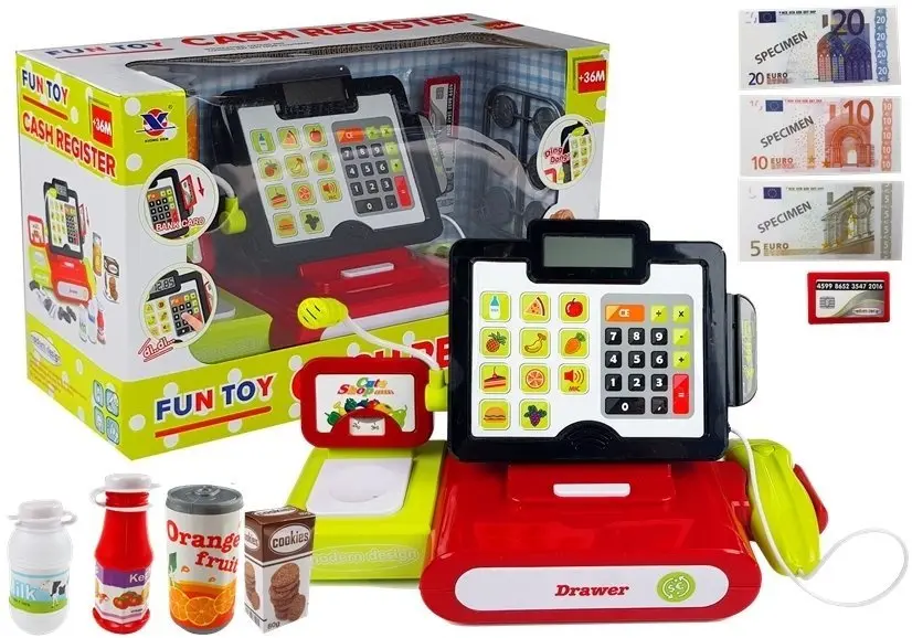 Kasa sklepowa dotykowa z akcesoriami 4463 Lean Toys - Zabawki