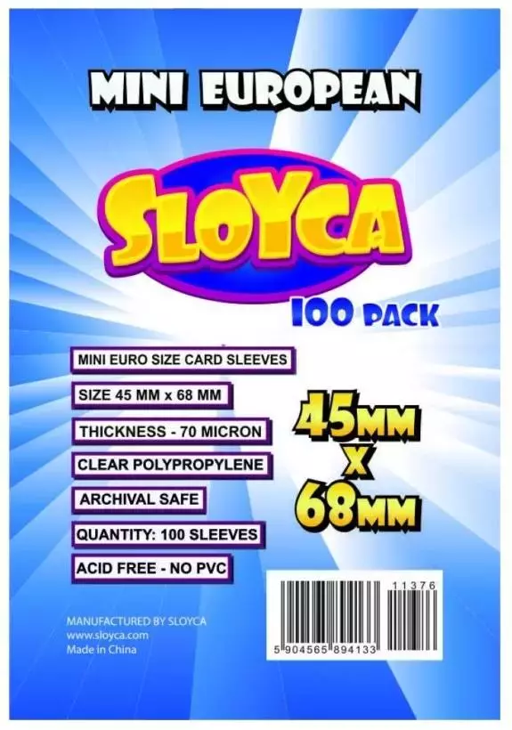 Koszulki Mini European 45x68mm (100szt) SLOYCA - Gry
