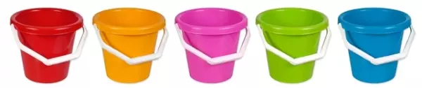 Wiaderko do piasku, mix kolorów - Zabawki