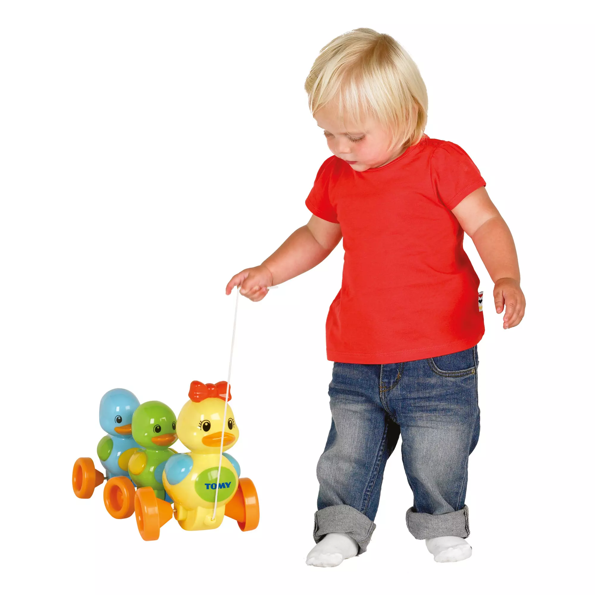 TOMY TOOMIES Wesołe drepczące kaczuszki E4613 - Zabawki