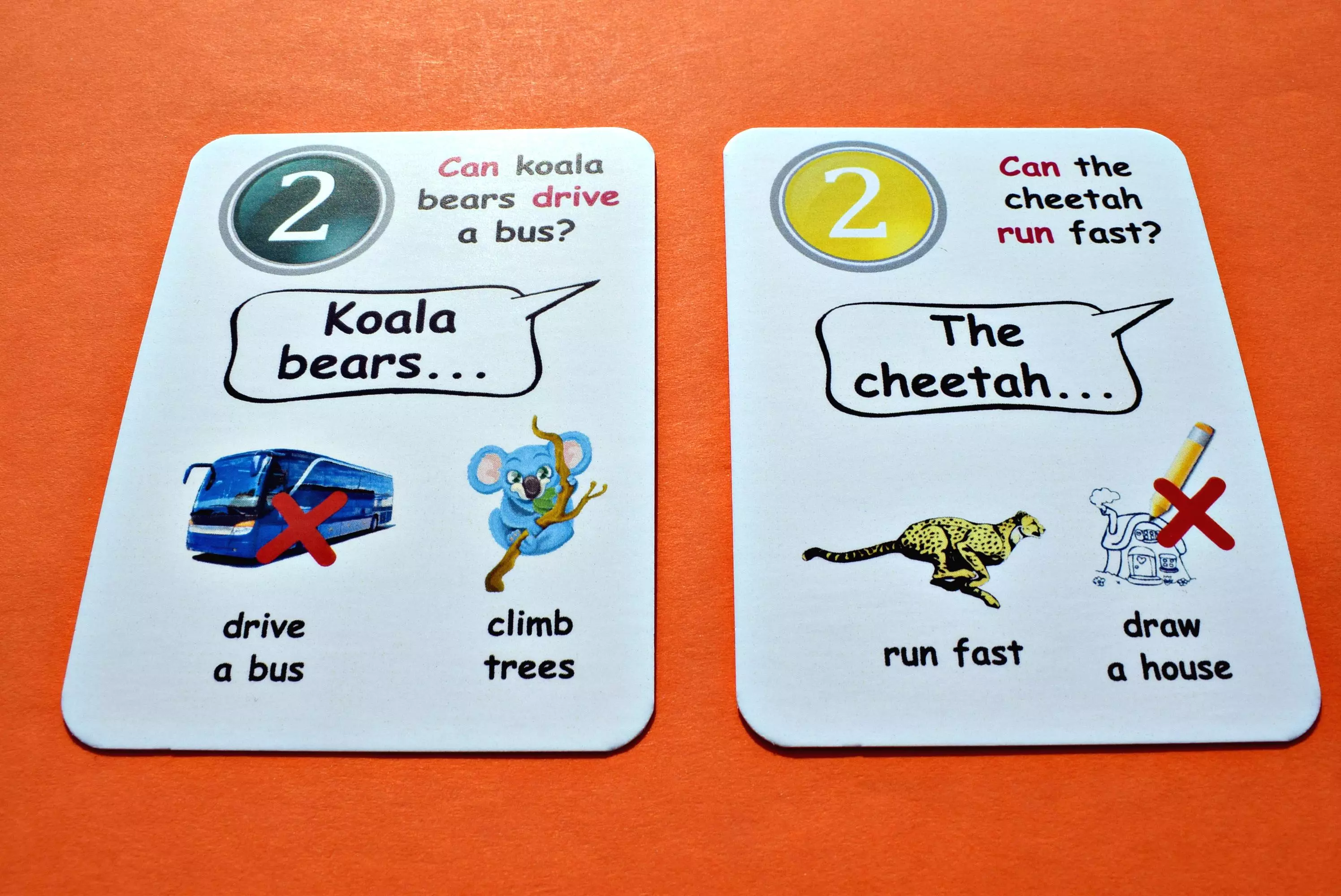 Fun Card English. Can / Can't - Gry