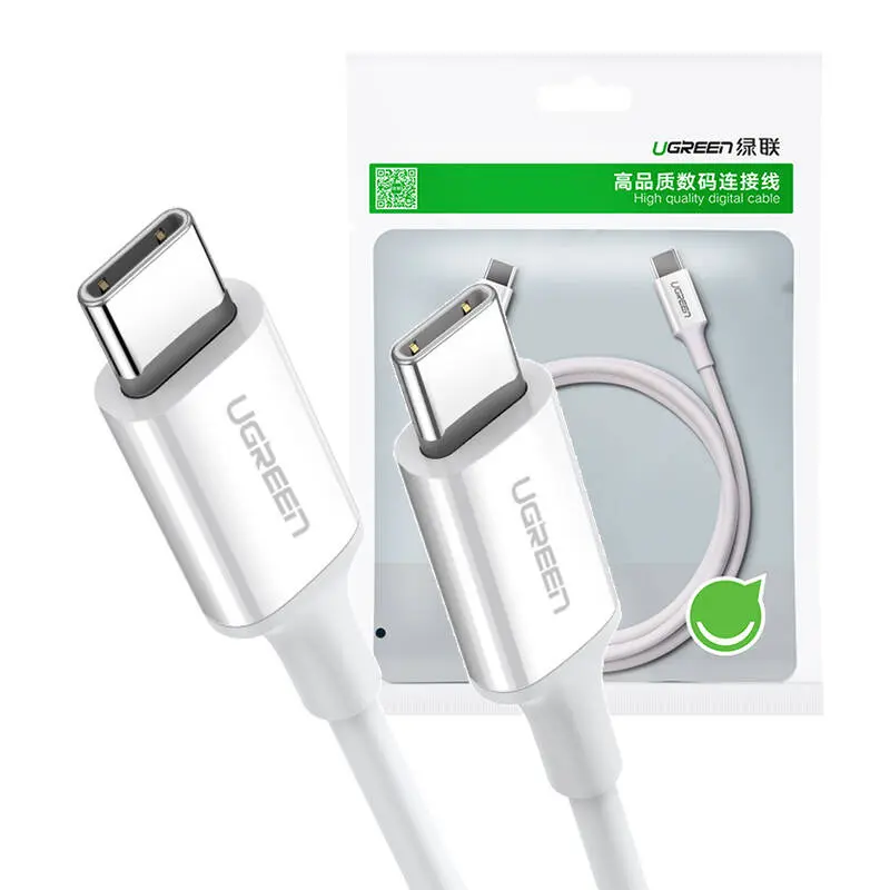 Kabel UGREEN US264 USB-C-USB-C 1.5m (biały) - Elektronika i akcesoria