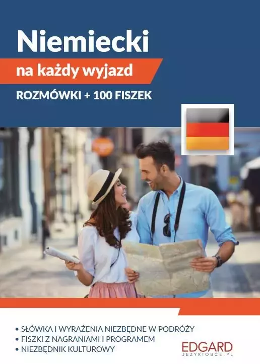 Pakiet. Niemiecki na każdy wyjazd. Rozmówki + 100 fiszek - Książki