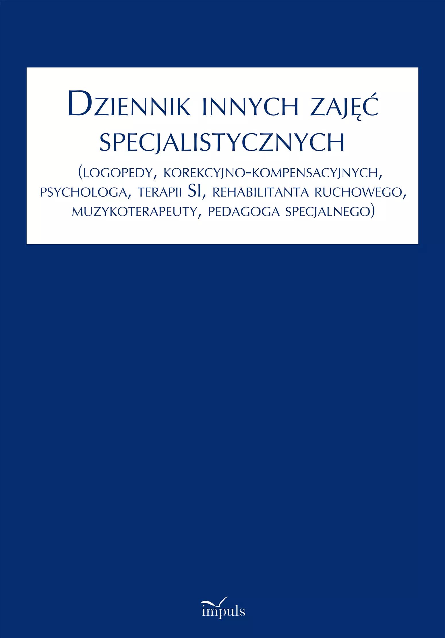 Dziennik innych zajęć specjalistycznych - Książki