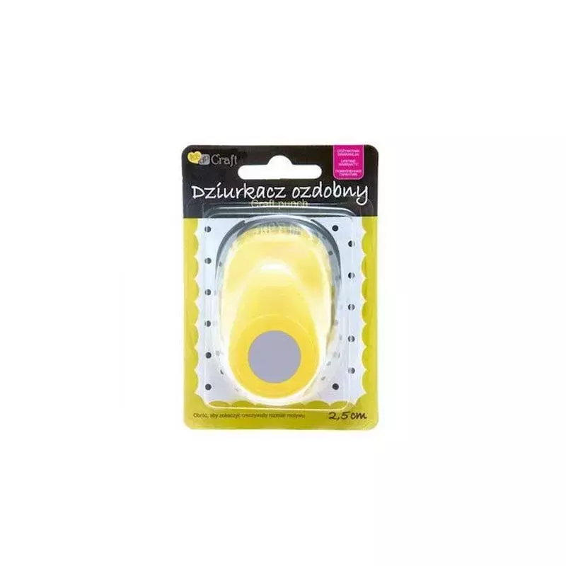 Dziurkacz ozdobny 2,5cm koło - Papiernicze i szkolne