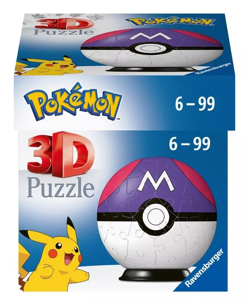 Puzzle 3D Pokemon Master Ball, mix wzorów - Puzzle