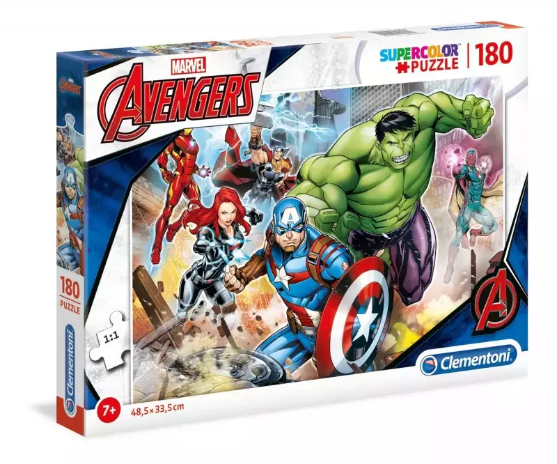 Puzzle 180 elementów. Supercolor. Avengers - Puzzle