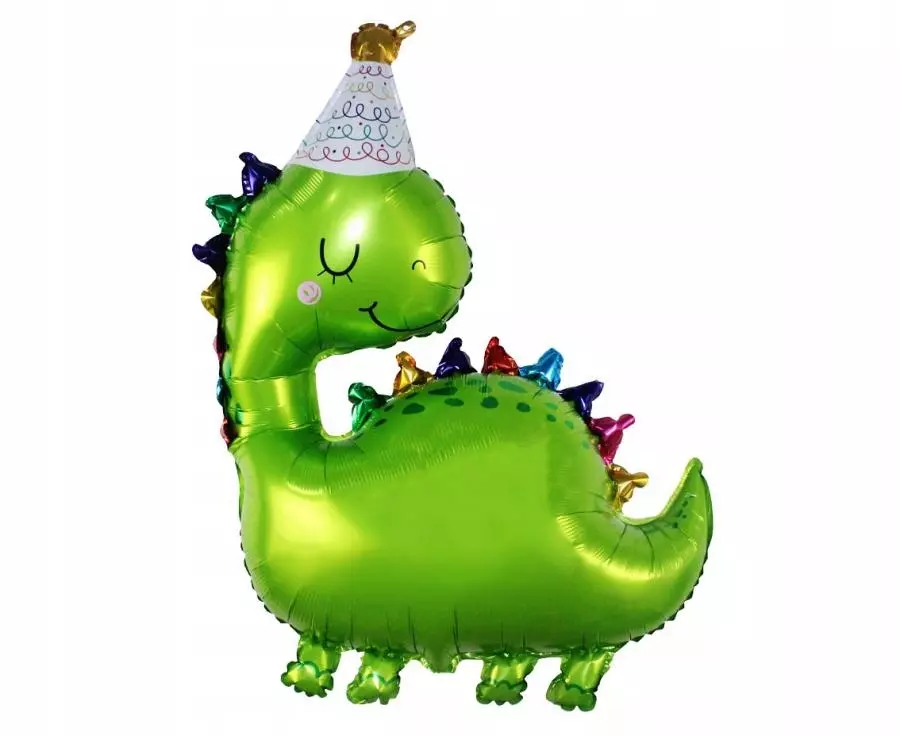 Balon foliowy Dinozaur w czapeczce, 66x80 cm - Papiernicze i szkolne