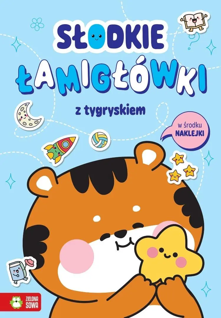 Słodkie łamigłówki z tygryskiem - Książki