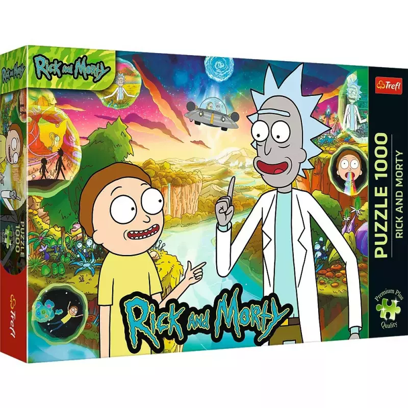 Puzzle 1000 elementów Premium Plus Rick i Morty - Puzzle