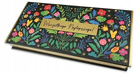 PUDEŁKO NA PIENIĄDZE, KARTĘ PODARUNKOWĄ "WSZYSTKIEGO NAJLEPSZEGO" - Papiernicze i szkolne