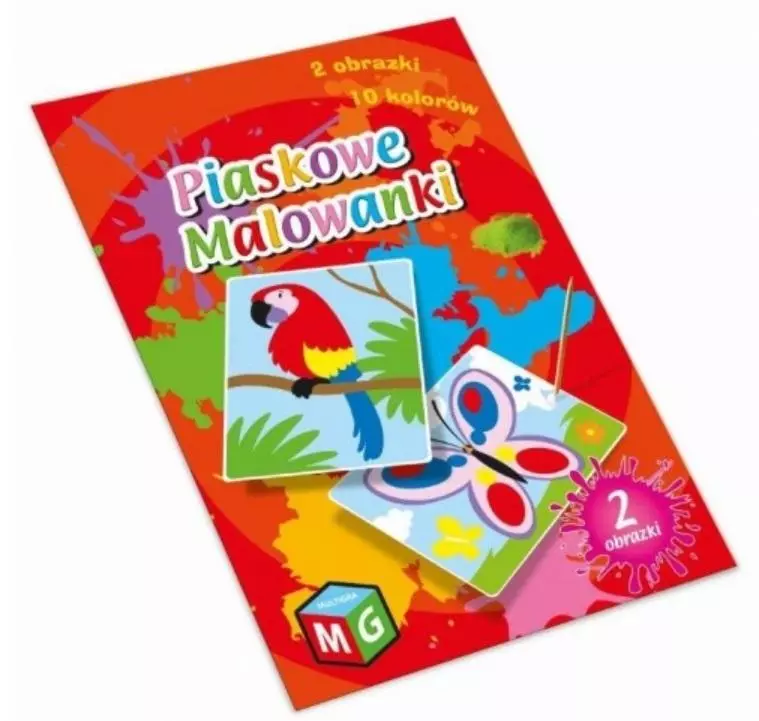 Piaskowe malowanki Motyl i papuga - Książki