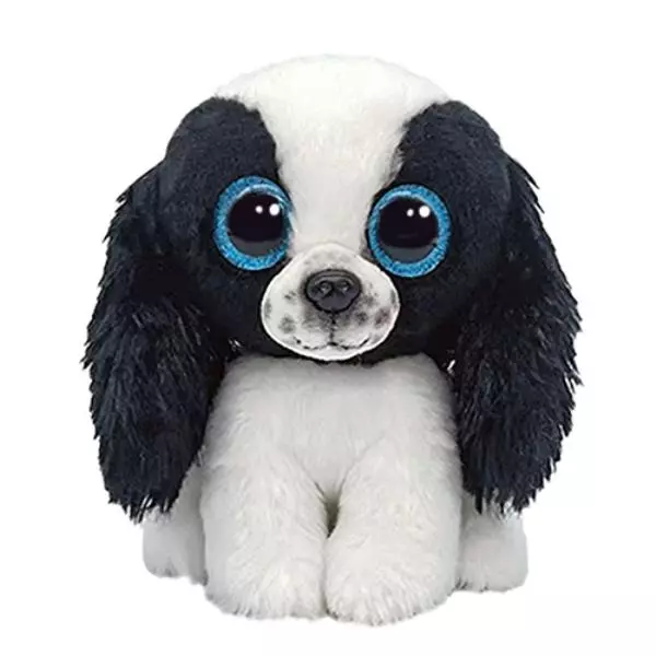 Maskotka TY Beanies Boos SISSY czarno/biały pies 15cm 36570 - Zabawki