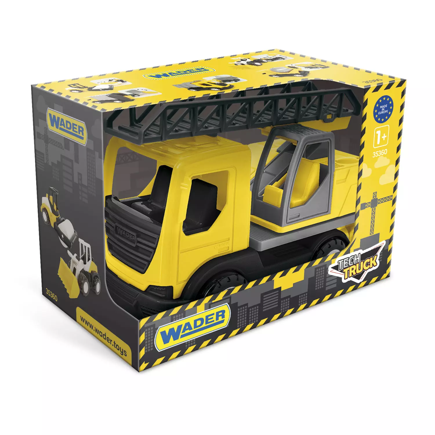 WADER TechTruck Straż pożarna w kartonie 35369 - Zabawki