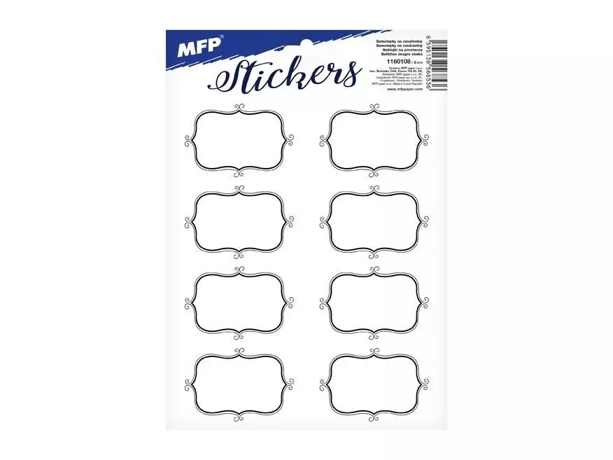 Naklejki na przetwory 16,2x23cm - Papiernicze i szkolne