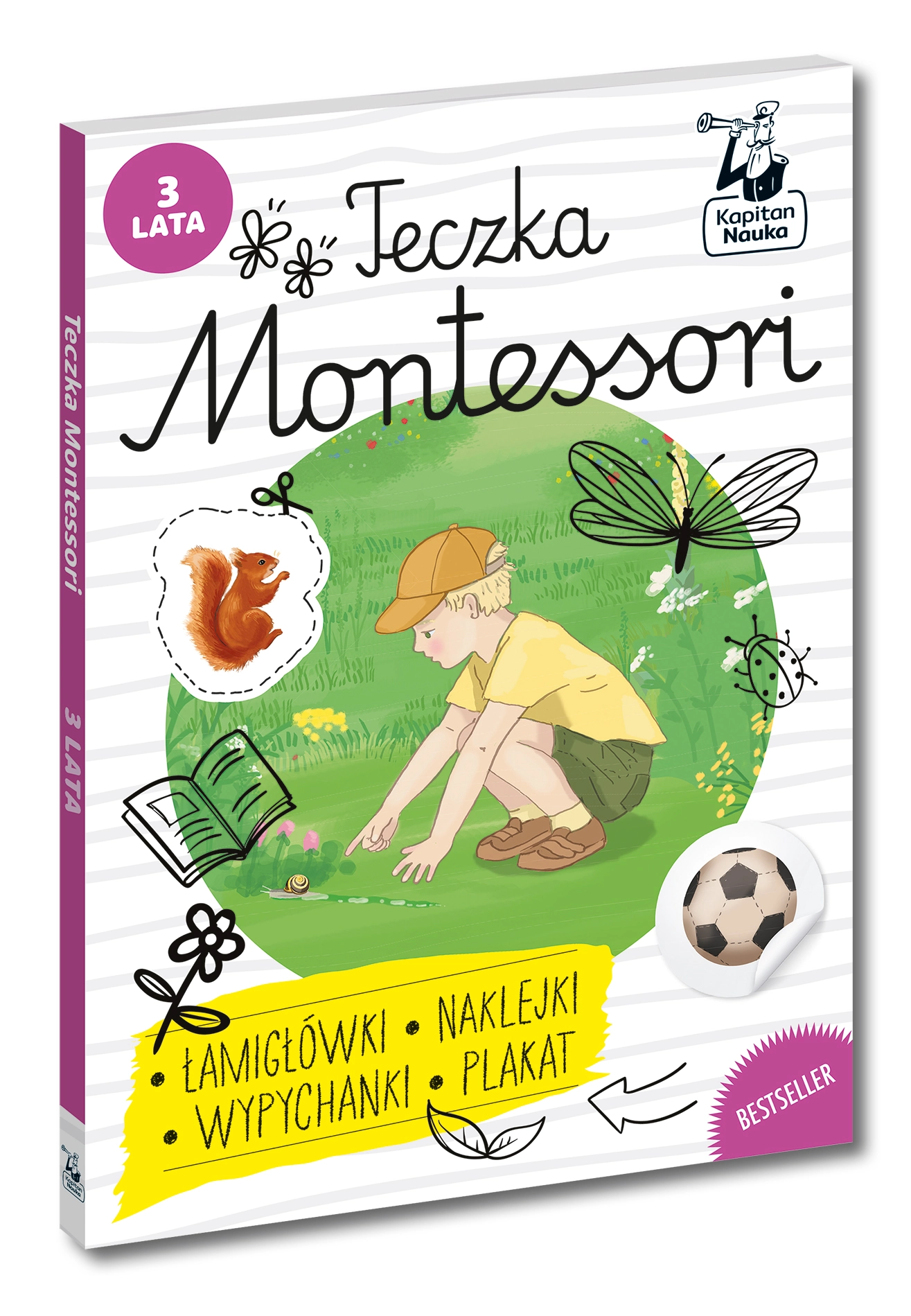 Teczka Montessori. 3 lata. Kapitan Nauka - Książki