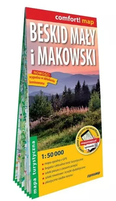 Mapa tur. -Beskid Mały i Makowski 1:50 000 - Książki