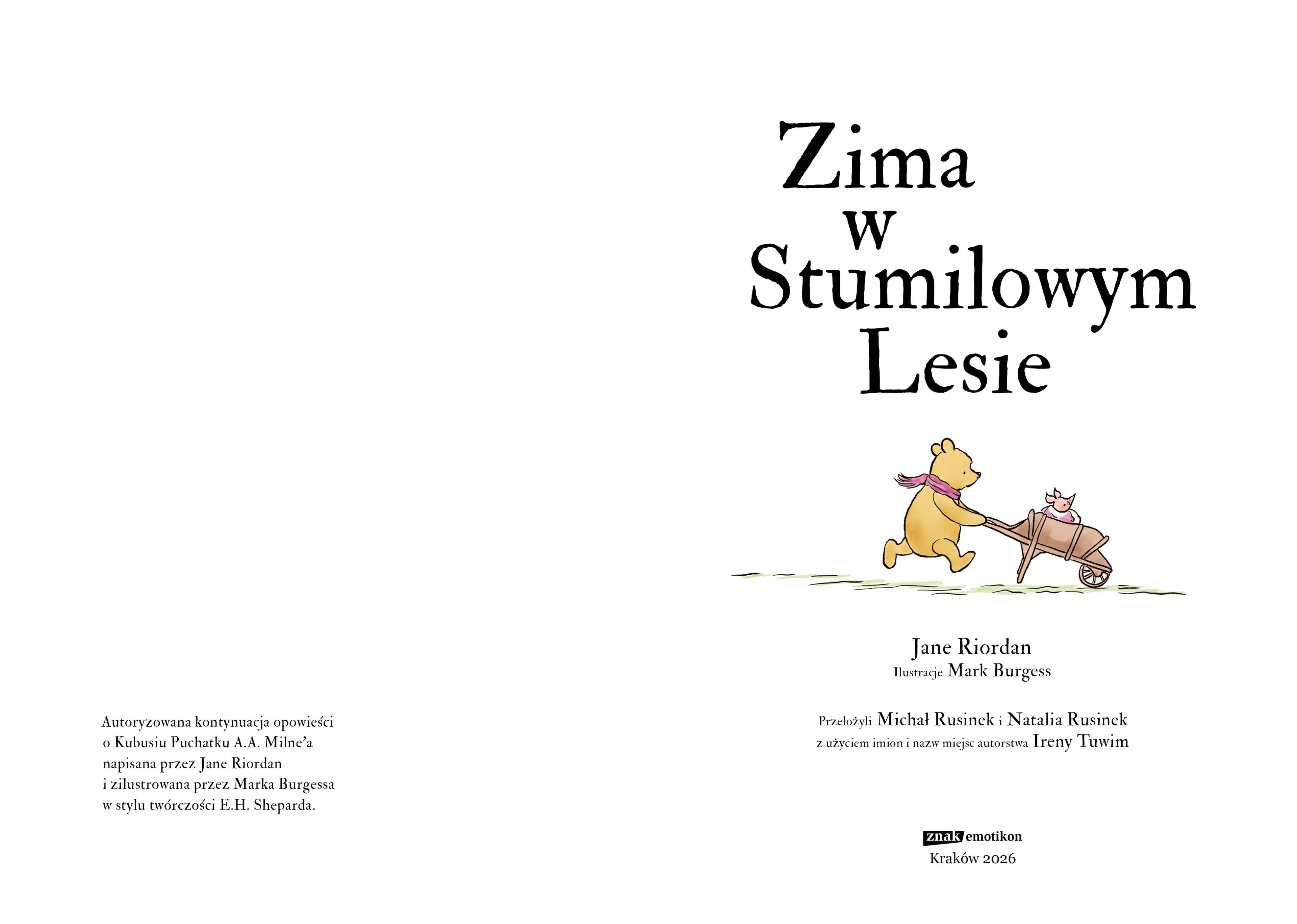 Zima w Stumilowym Lesie - Książki