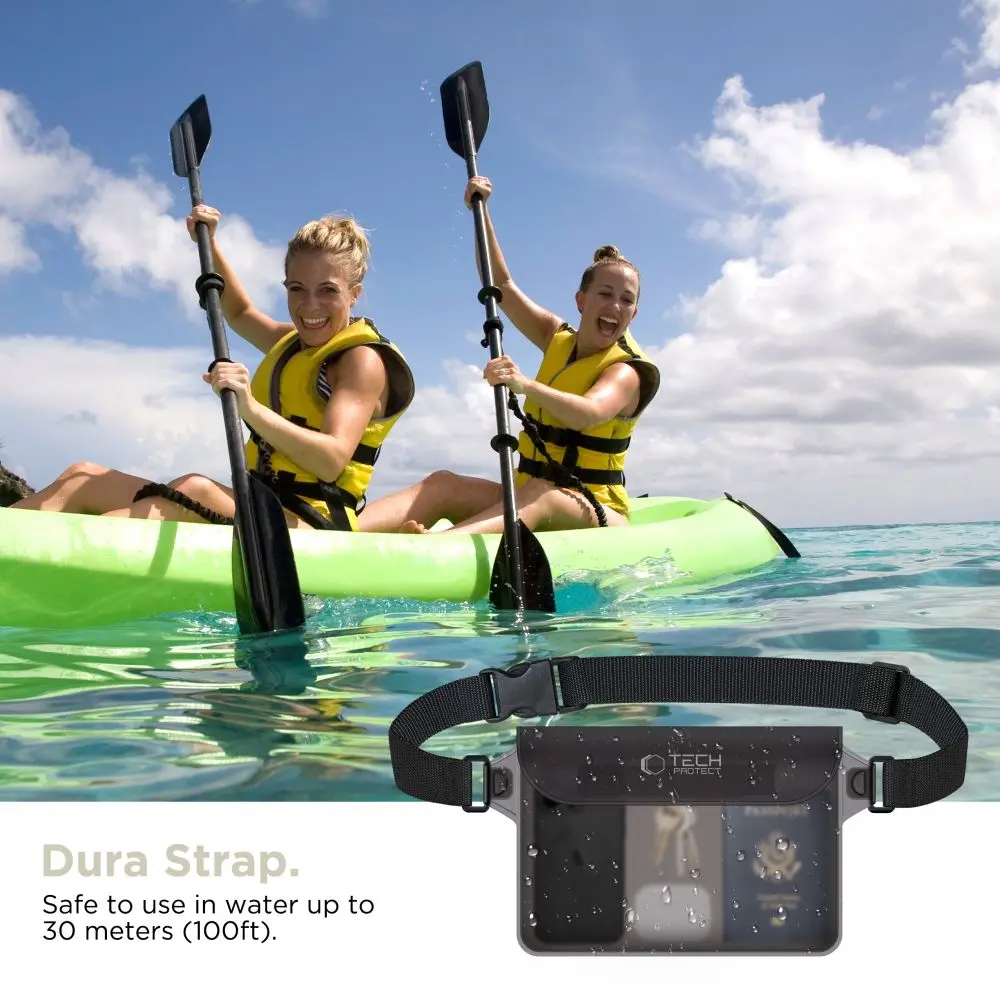 Tech-Protect UWP10 Universal Waterproof Pouch 10 Inch BLACK/CLEAR - Papiernicze i szkolne