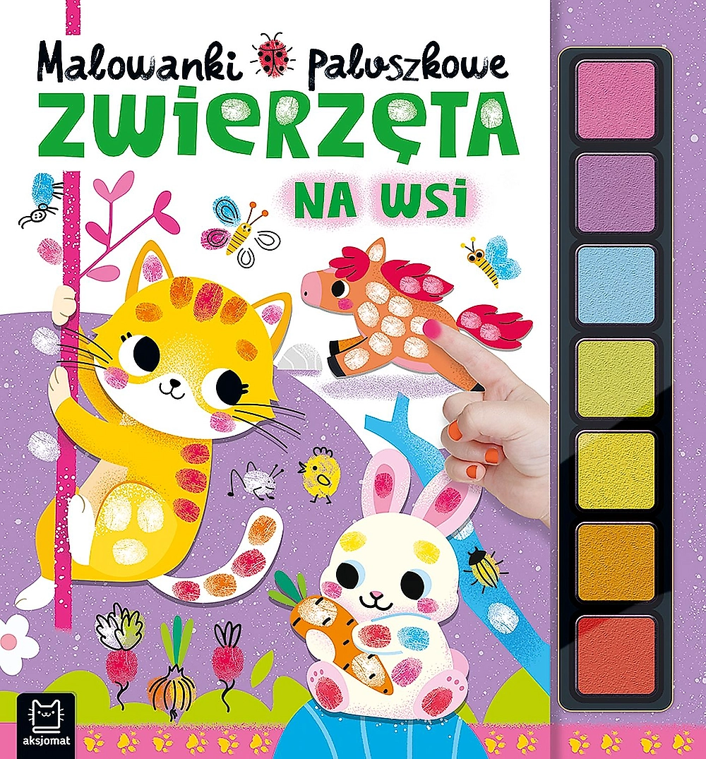 Zwierzęta na wsi. Malowanki paluszkowe - Książki
