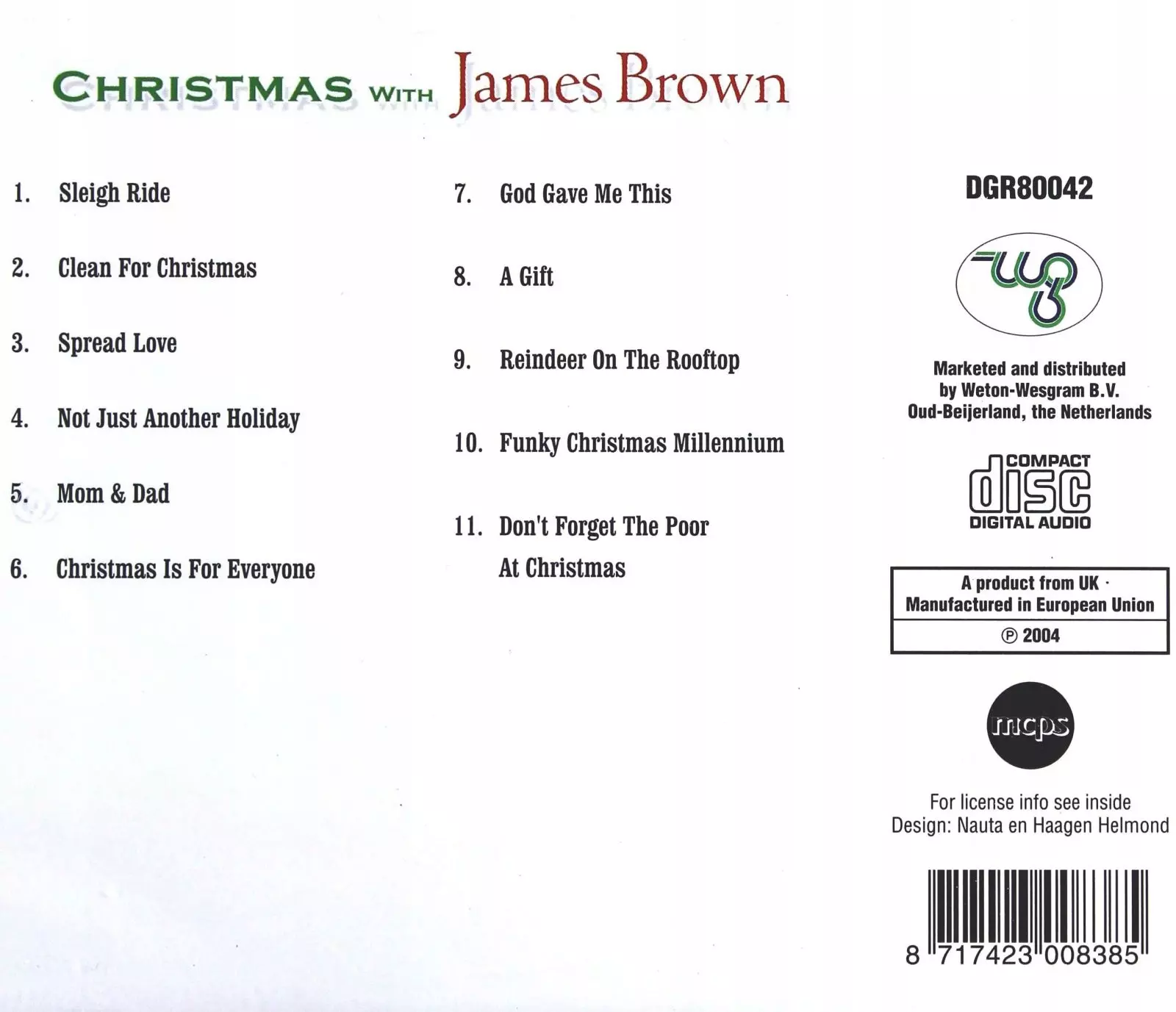 Christmas with James Brown, CD - Muzyka