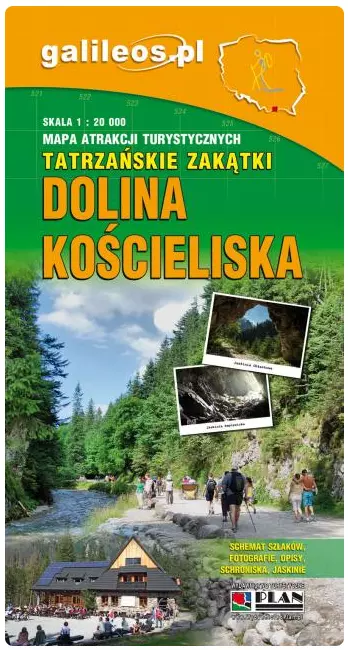 Dolina kościeliska. Mapa atrakcji turystycznych - Książki