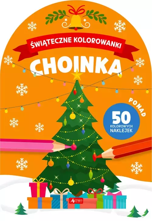 Choinka. Świąteczne kolorowanki - Książki