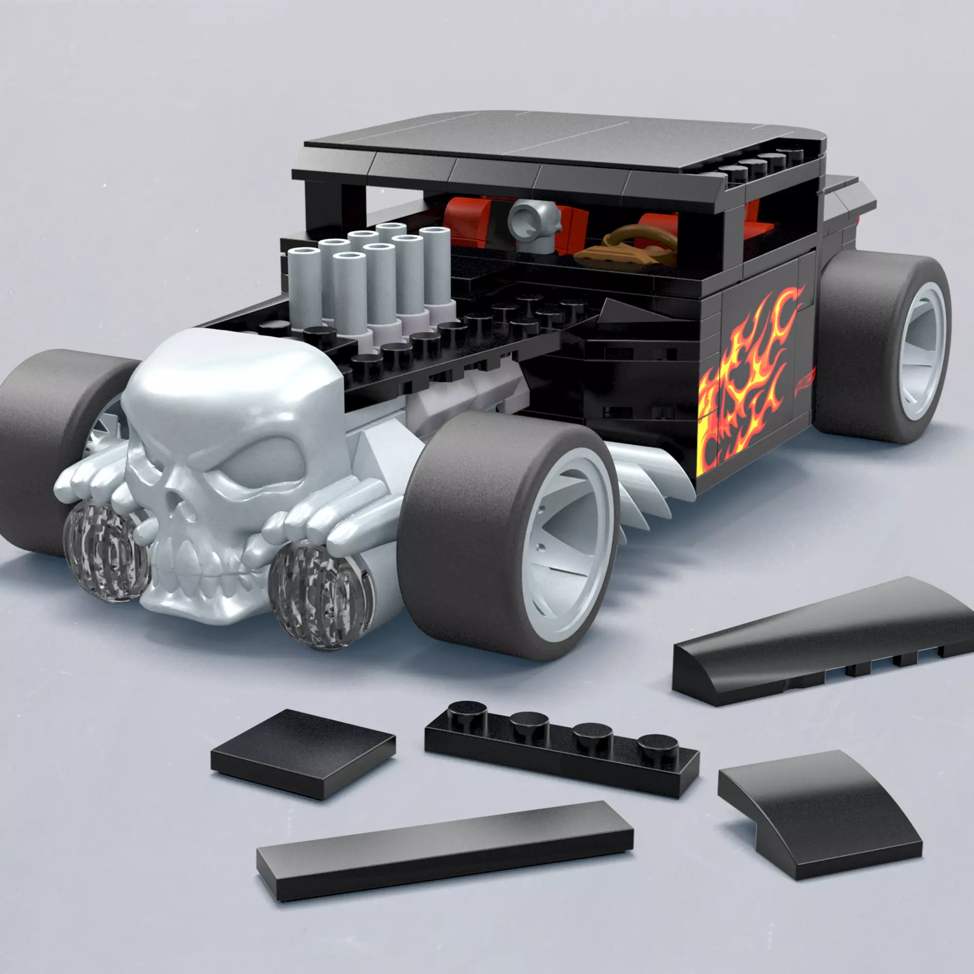 MEGA HW Bone Shaker Kolekcjonerski pojazd Zestaw klocków - Zabawki