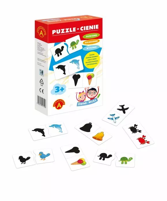 Puzzle 48 elementów. Zabawa i nauka. Cienie - Puzzle