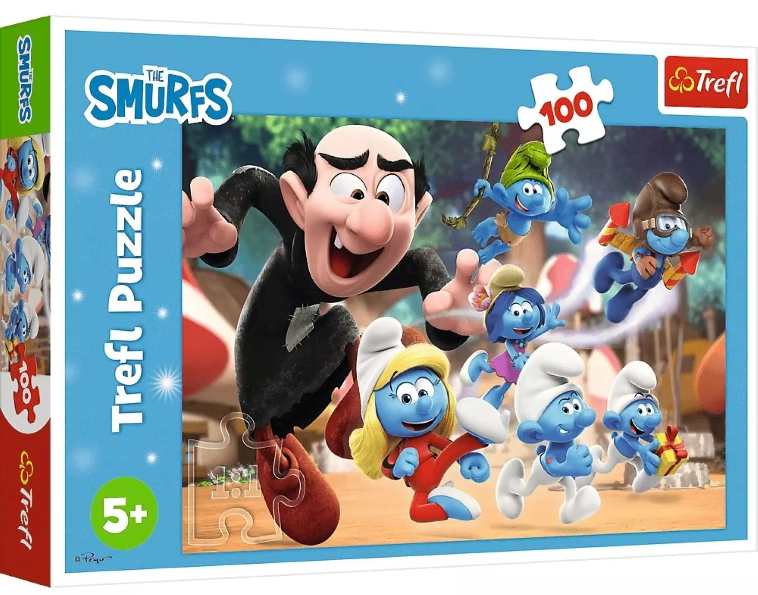 Puzzle 100el Trefl Nauki Smerfa Pud12 - Puzzle