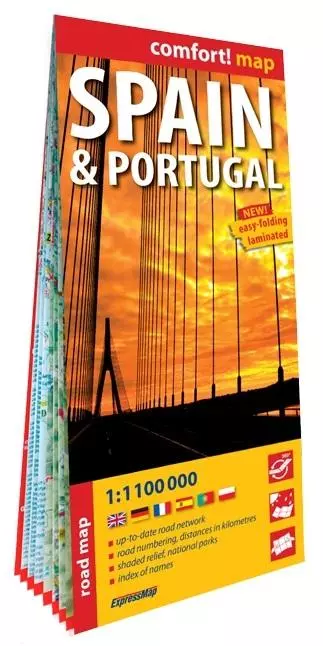 Comfort! map Hiszpania i Portugalia 1:1100 0000 - Książki