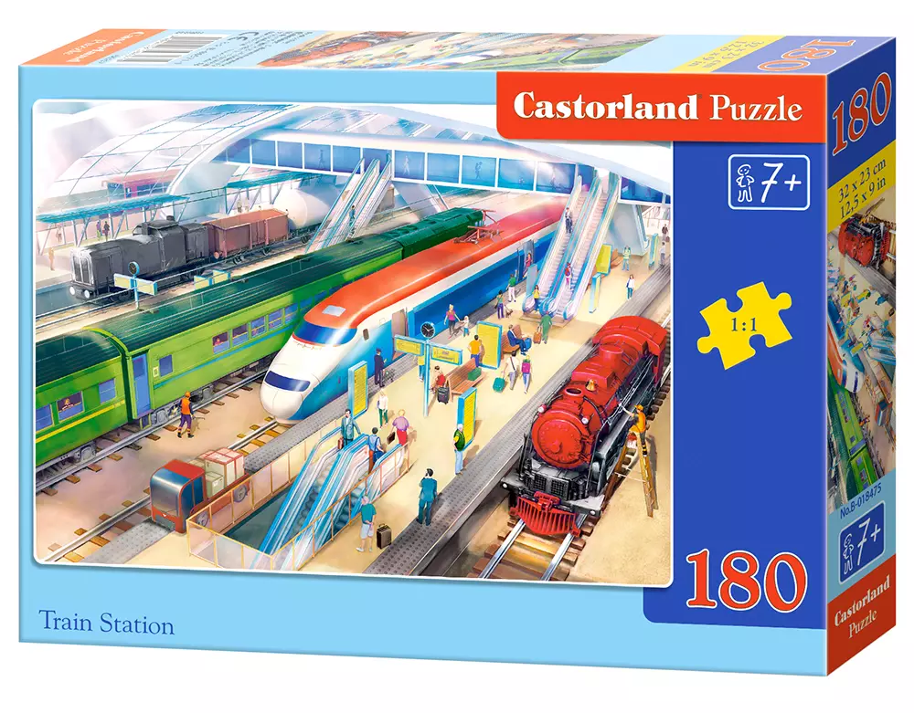 Puzzle 180 elementów. Train Station - Puzzle