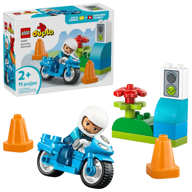 LEGO DUPLO® Niebieski motocykl policyjny 10471 - Zabawki