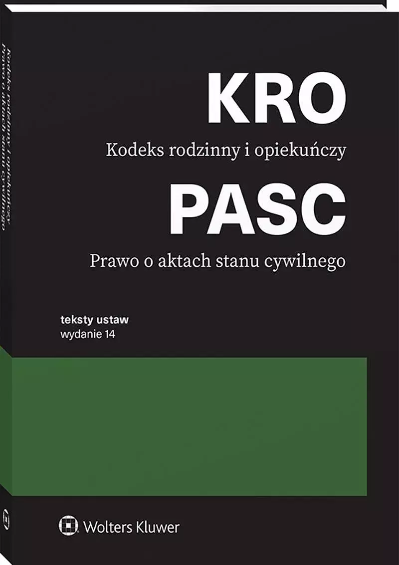 Kodeks rodzinny i opiekuńczy. Prawo o aktach stanu cywilnego. Teksty ustaw wyd. 2024 - Książki
