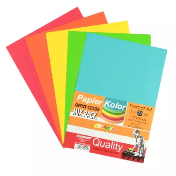 Papier Office color A4/100-5 standard - Papiernicze i szkolne