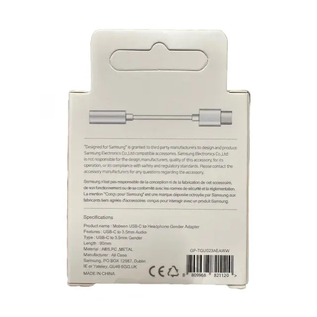 Adapter Samsung GP-TGU023AE DAC USB-C do mini jack 3.5mm - biały - Elektronika i akcesoria