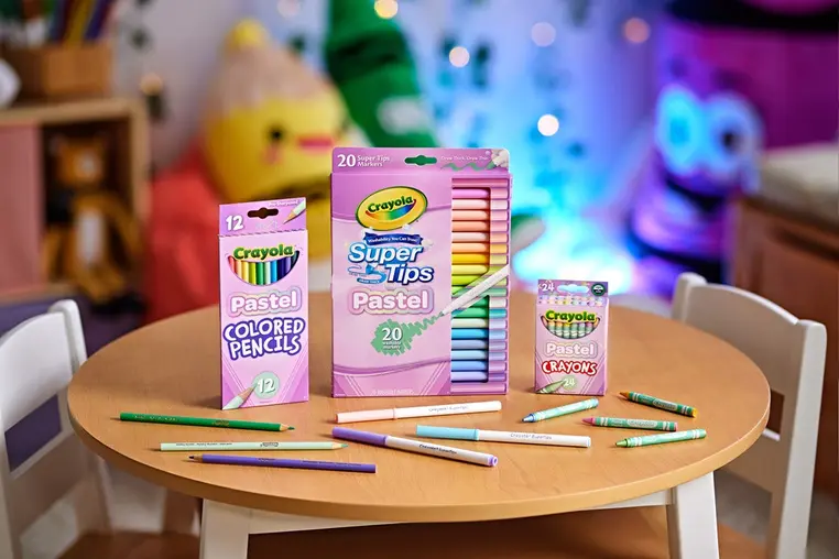 Crayola Super Tips Flamastry mazaki dla dzieci zmywalne pastelowe 20szt. - Papiernicze i szkolne