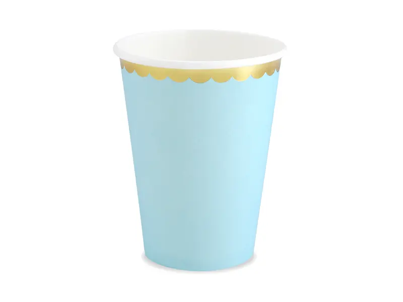 Kubeczki, j. niebieski, 220ml (1 op. / 6 szt.) - Papiernicze i szkolne
