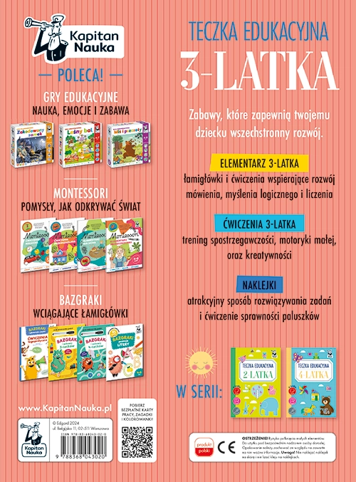 Teczka edukacyjna 3-latka - Książki
