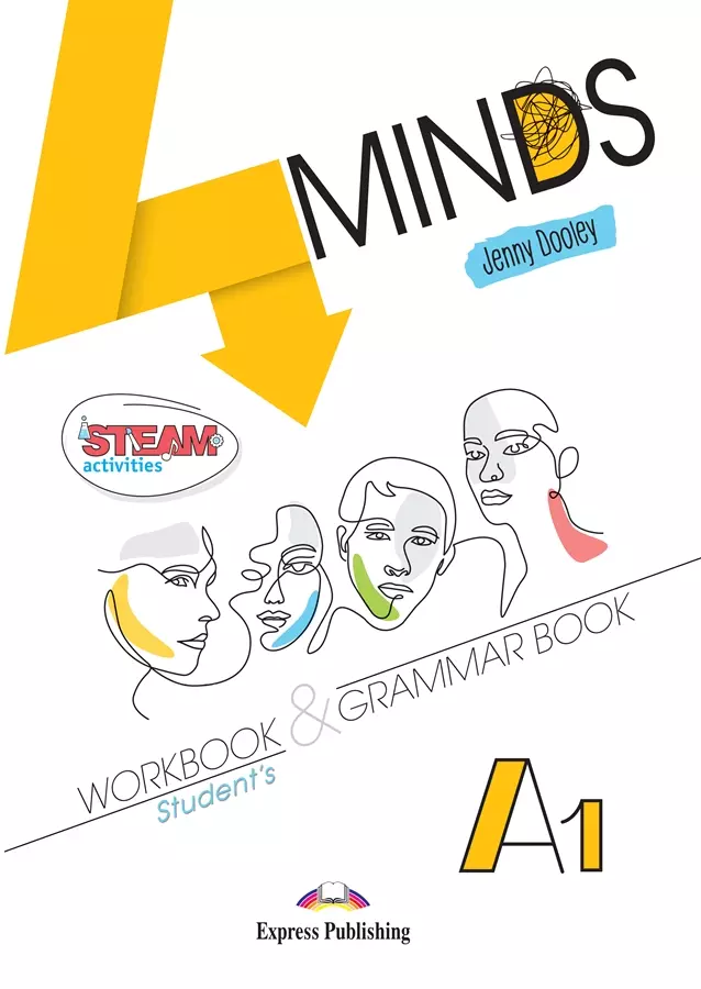 4 Minds A1. Student's Workbook & Grammar Book + kod DigiBook - Książki