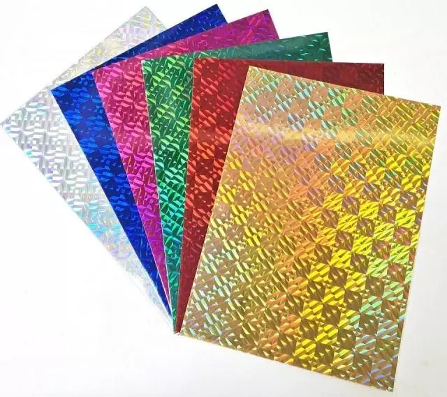 Karton holograficzny Pixel A4 6 arkuszy wycinanki - Papiernicze i szkolne