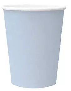 Kubki papierowe 250 ml, jasnoniebieski Monocolor (8 sztuk) - Papiernicze i szkolne