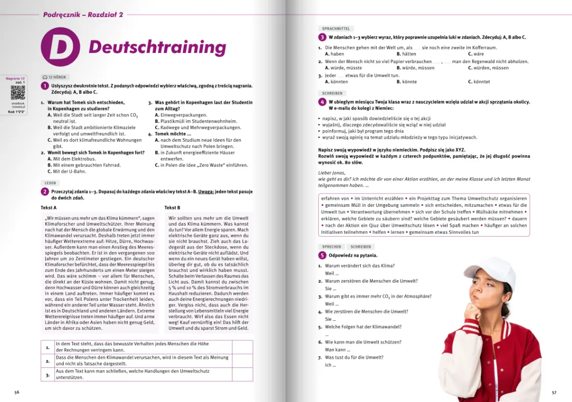 Smart book. Język niemiecki. Welttour Deutsch 4 neu. Liceum i technikum - Książki