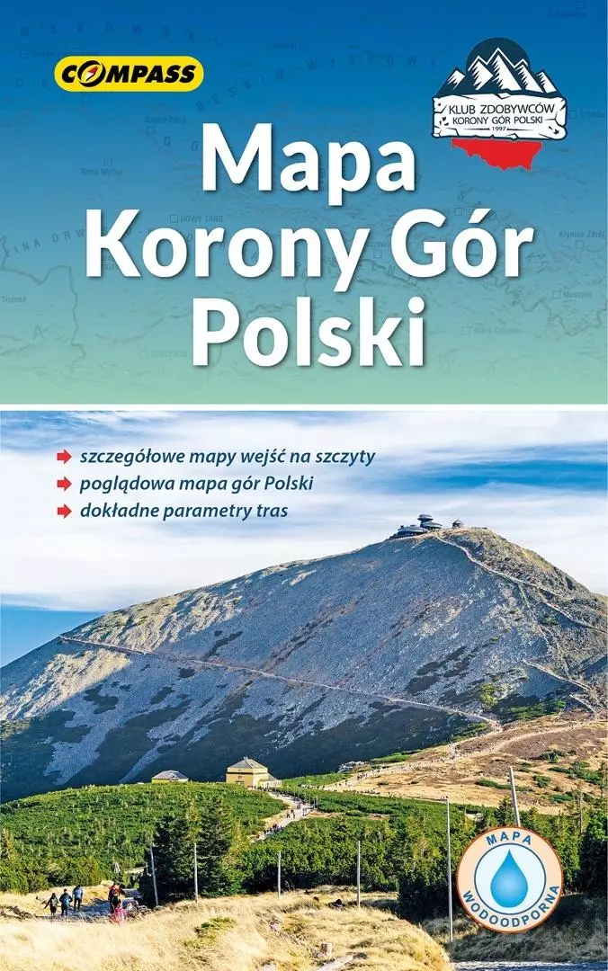 Mapa tur. - Mapa Korony Gór Polski laminowana - Książki