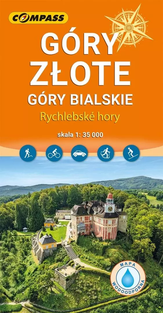 Mapa turystyczna - Góry Złote laminowana - Książki