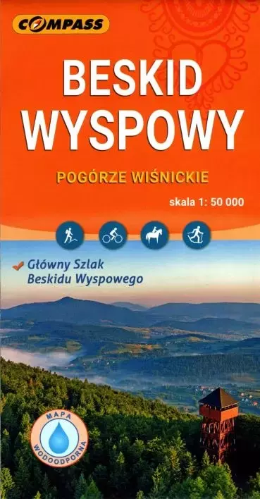Beskid Wyspowy. Mapa w skali 1:50 000 - Książki