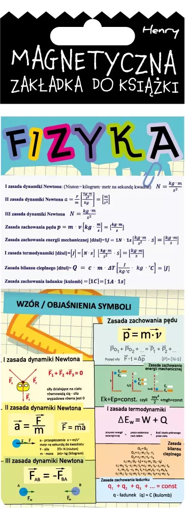 Zakładka magnetyczna fizyka - Papiernicze i szkolne
