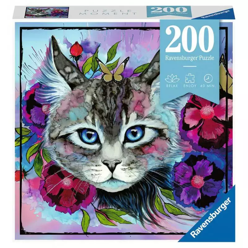 Puzzle 200 elementów. Moment. Kot - Puzzle