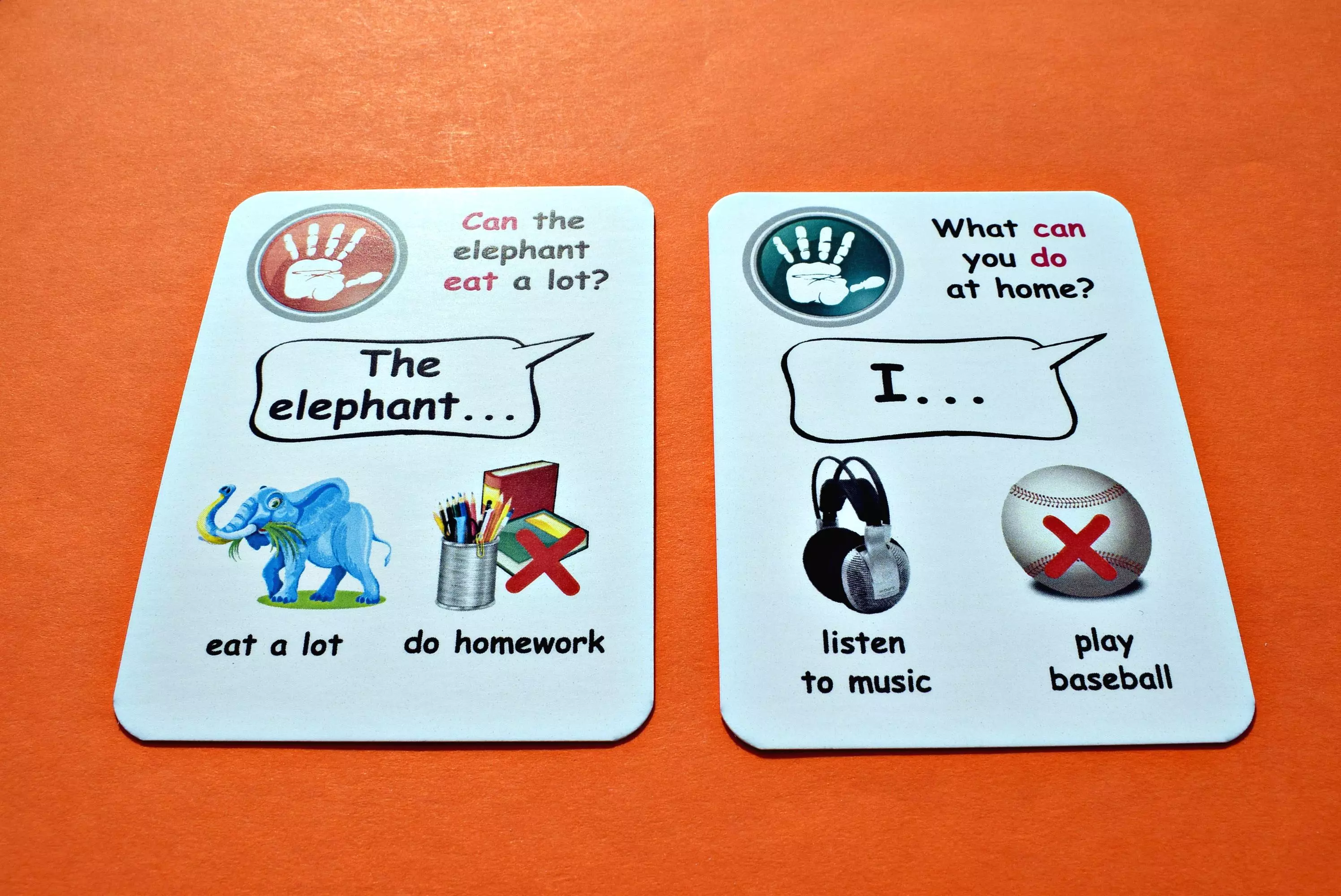 Fun Card English. Can / Can't - Gry