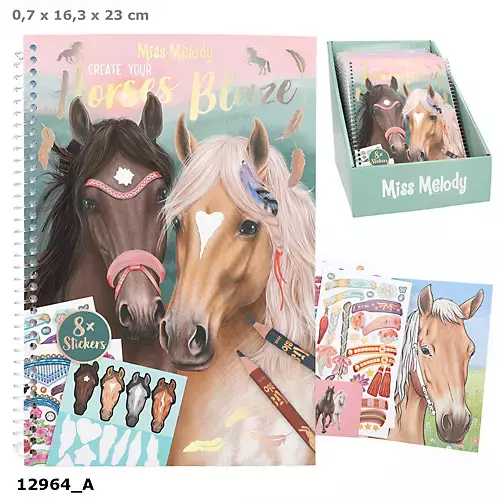 Kolorowanka Miss Melody Horses Blaze 12964A - Zabawki